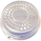 Durable Packaging 12DL-25 Plastic Dome Lid for Round Disposable Pan, 12" (Pack of 25)