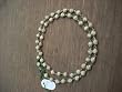 Tulsi Mala with Silver Caps Basil Japa Mala (54) Beads Meditation Yoga