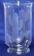 Individually Hand Etched Cactus Glass Candle Shade 11"H