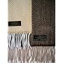100% Cashmere Wool Velvety Feel ZigZag Design Scarf / Muffler