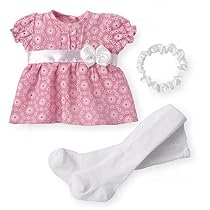 You & Me Occasion Outfit for 12-14 inch Doll - Pink Eyelet
