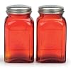 RSVP Retro Red Glass Salt & Pepper Shakers