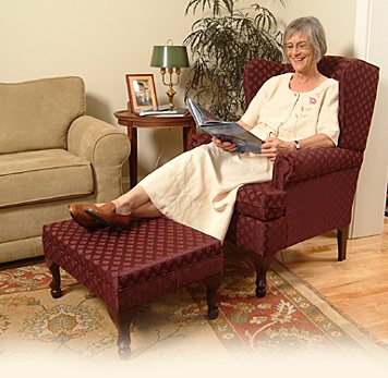 Risedale ottoman, color: canernet