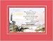 [Personalized Poem for Retirement] You Will Be Missed . . . Poem on 11 x 14 inches Double Beveled Matting (China Red)
