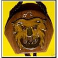 Wooden Hand Made Inlaid Bolo Bola Tie Leo - The Lion Zodiac