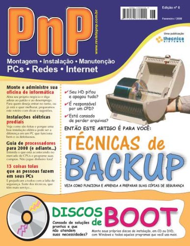 PnP Digital nº 6 - Técnicas de Backup, Discos de Boot (Portuguese Edition)