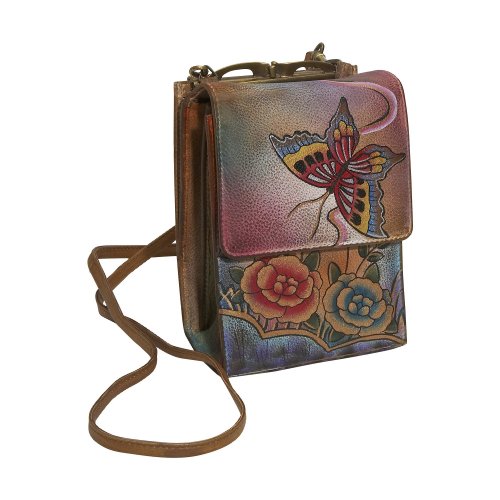 Anuschka Mini Sling Organizer Premium Rose Antique