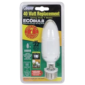 Feit Electric ESL7C 7-Watt Compact Fluorescent Chandelier Bulb with Candelabra Base... by Feit Electric