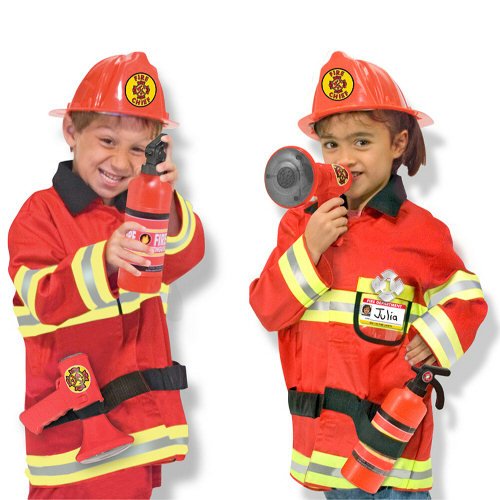 Melissa and Doug Fire Chief Role Play Costume Set