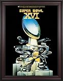 Framed Canvas 36 x 48 Super Bowl XVI Program Print | Details: 1982, 49ers vs Bengals