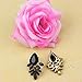 Bestpriceam Fashion Women Lady Rhinestone Crystal Drop Alloy Ear Studs Earrings (Black)