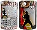 Home Run (Baseball) Design Protective Skin Decal Faceplate for Blackberry Curve 8300/ 8310/ 8320 Cell Phones