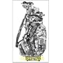 Alabama Golf Bag Print Collage