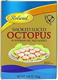 Roland Smoked Sliced Octopus, 3.66-Ounce Cans (Pack of 10)