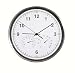 Aluminum Clock/Thermometer/Hygrometer-White