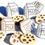 Eyelet Outlet Brads, Cookies and Milk Mate 12/Package