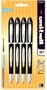 uni-ball Jetstream Bold-Point Stick, Roller Ball Pens, 4 Black Ink Pens (33931PP)