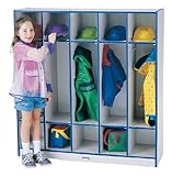 Coat Locker - 5 Sections - Red - School & Play Furniture