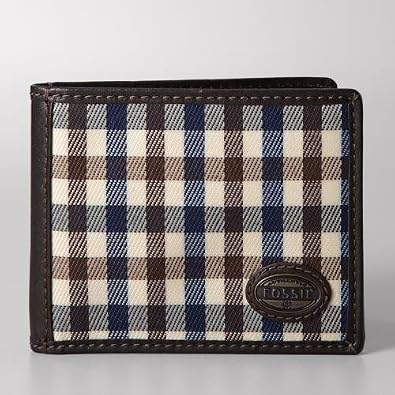 Click here to buy Fossil Estate Plaid Traveler ML3022 Wallet by FOSSIL.