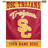 USC Trojans Personalized Vertical Flag: 27x37 Banner