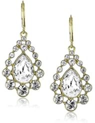 Nina Provence Gold Teardrop Swarovski Crystal Drop