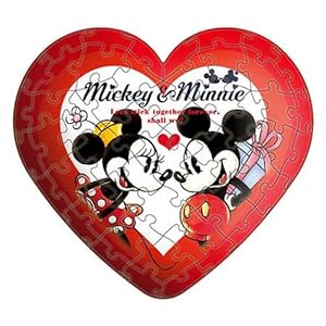 【クリックで詳細表示】3Dハートパズル ディズニー 60ピース ラブチュー 赤 (幅11cm×高さ10cm×厚み4cm)
