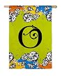 Gablecrest Monogram Silk Reflections Garden Size Flag - O Gablecrest Monogram Silk Reflections Garden Size Flag - O