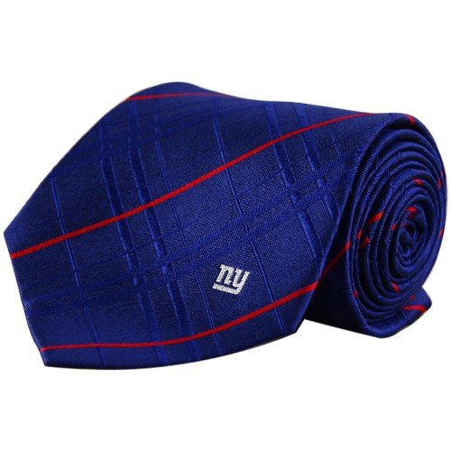 New York Giants Oxford Stripe Woven Silk Necktie