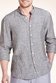 Blue Harbour Pure Linen Grandad Collar Shirt [T25-6746B-S]