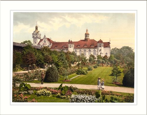 Castle and rose garden Colberg Pommeraina Germany (i.e.Kolobrzeg Poland), c. 1890s, (S) Library Image