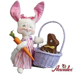 6" Easter Girl Bunny By Annalee