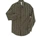 Men's Claiborne Luxe Long Sleeve Shirt Black Stripe X-Large