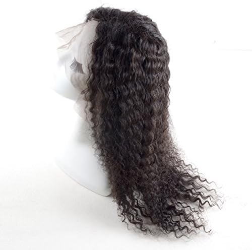 T1 Hair Grade 7A Brazilian Glueless Full Lace Wigs 10"- 30" 120% Density Brazilian Curly Human Hair Wigs Natural Black #1B (28")