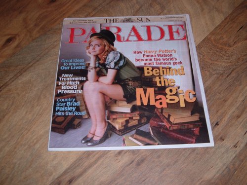 Emma Watson, Hermione Granger, Harry Potter actress, Parade Magazine, July 8, 2007 issue.