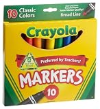 Crayola 10ct Classic Broad Line Markers