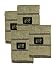 NATURAL BLACK OVERWEAVE DISH CLOTHS - 4 PACK