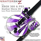Rising Sun Purple WraptorSkinz Skin fits XBOX 360 & PS3 Guitar Hero III Les Paul Controller (GUITAR 