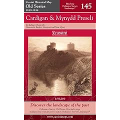 Cardigan and Mynydd Preseli (Cassini Historical Map, Old Se) by