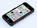 iPhone 5C Case, ULAK? [ 2 in 1 Guard Series ] Hybrid Rugged Dual Layer Combo Case Cover for Apple iPhone 5C with Kickstand (Black)