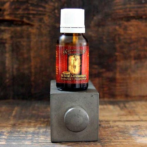 Ravenscroft Aromatherapy Liquid Essential Oil Cinnamon Tea Drops -Balance blood sugar levels & eliminate bad breath Whoa! CinnamonTM AromaTeaTM & Breath Drops 2oz.