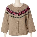☆Winter SALE☆ Auntie Rosa ノルディックニットカーデ : ニットカーディガン