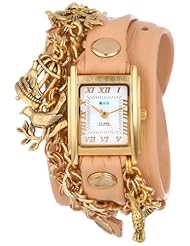 La Mer Collections Womens LMCW6002 Birdcage Charms Wrap Watch