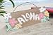 Outdoor Living : VINTAGE HAWAII "ALOHA" FLOWERS TIKI BAR SIGN - 12" - ISLAND DECOR