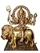 Hindu Goddess Durga Brass Statue Indian Figurines Sculpture 13" Hindu Goddess Durga Brass Statue Indian Figurines Sculpture 13"