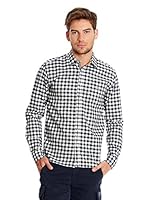 Ossa Fashion Camisa Hombre (Azul Marino / Crudo)