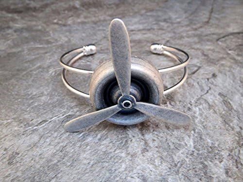 Handmade Steampunk Propeller Cuff Bracelet