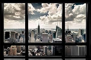 New York Window Poster Art Print