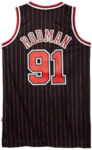 NBA Chicago Bulls Black Swingman Jersey Dennis Rodman #91, Large