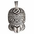 BICO AUSTRALIA JEWELRY (E304) BICO TIKI - GUIDE TO THE OPEN WORLD - Comes with a Generic 18 inch (to 20in) Adjustable 4mm Black Rubber Necklace.