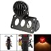 KaTur Black Motorcycle Side Mount Tail Light Brake License Plate Bracket Taillight for Suzuki Yamaha Honda Harley Bobber Chopper